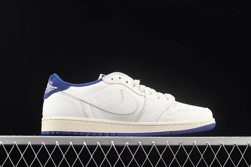 All categories Air Jordan Jordan series basketball shoes Air Jordan 1 Low Travis Scott x Air Jordan 1 Low AJ1 Joe 1 white and blue inverted low-top cultural sneakers DM7866-166